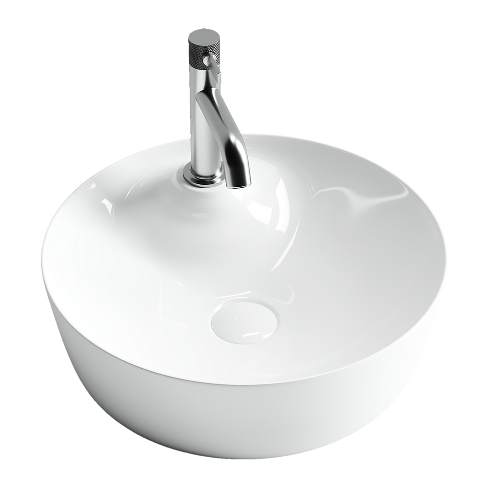 Накладные раковины CERAMICANOVA CN6014 Умывальник чаша накладная круглая Element 435*435*135мм