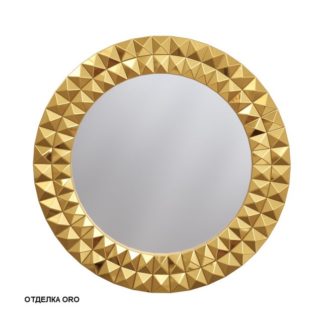 Зеркало круглое 80x80 Caprigo PL400-ORO золото