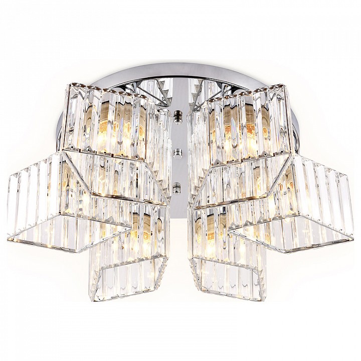 Потолочная люстра Ambrella Traditional 3 TR5209/6 CH/CL хром/прозрачный E27/6 max 40W D550*180