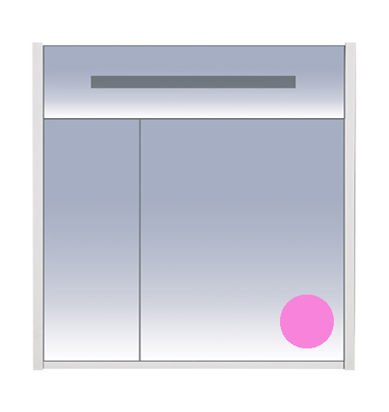 Зеркальный шкаф Misty Джулия 85 Л-Джу04085-1210