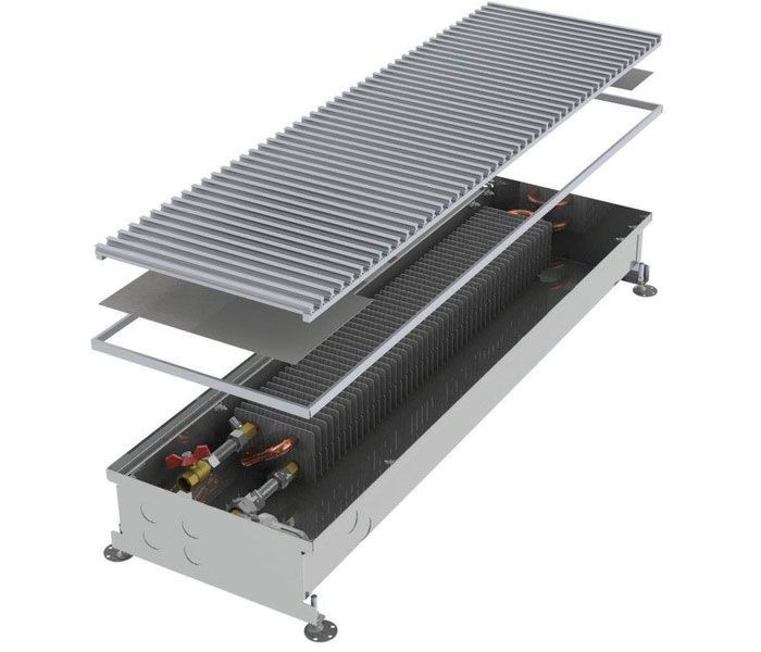 Конвектор встраиваемый в пол с естественной конвекцией Бриз 80/300/1500 (Т-017679)