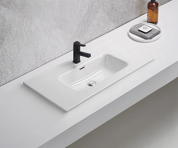 Раковина Gid 9090s 71158 встраиваемая сверху белая 91x46.5x17