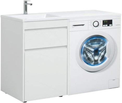 Тумба под раковину Aquanet Токио 68 1 ящик с бельевой корзиной (00239291)