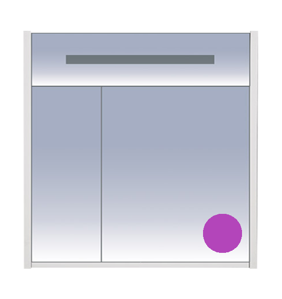 Зеркальный шкаф Misty Джулия 85 Л-Джу04085-1510