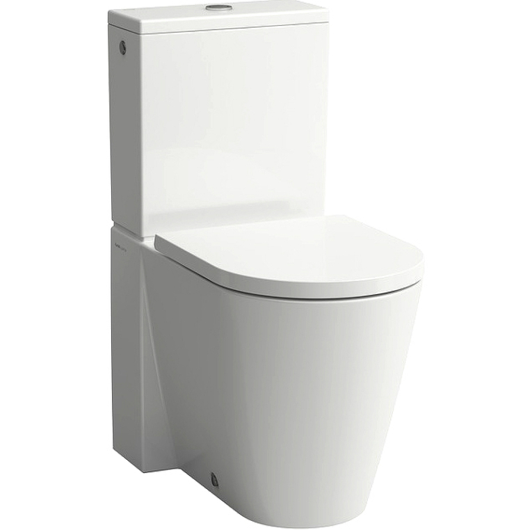 Напольный унитаз Laufen Kartell с бачком, безободковый 8.2433.7.000.000.1+8.2933.1.000.871.1