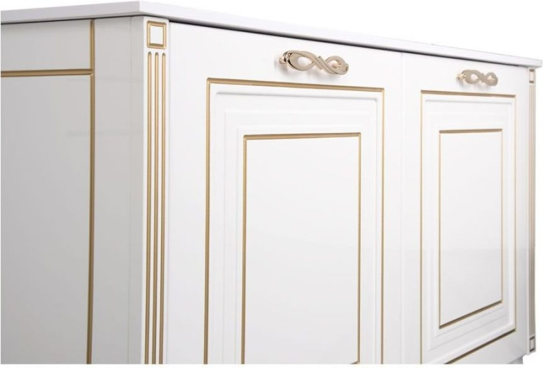 Мебель для ванной Aquanet Паола 120 белый/золото (литьевой мрамор) 00187865