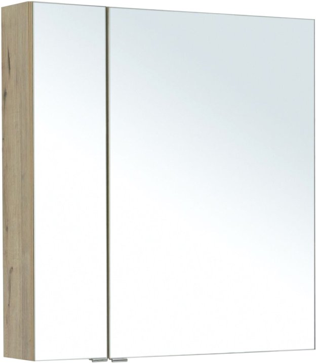 Зеркальный шкаф Aquanet Алвита new 80 дуб веллингтон белый (00277537)