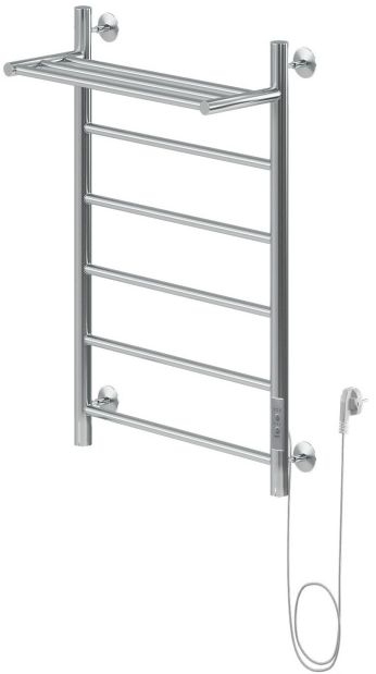 Полотенцесушитель электрический Aquanet Mauro 80х50 Тэн справа , с полкой 00282007