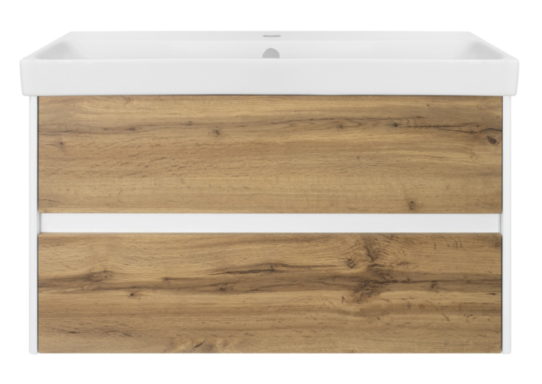 Тумба под раковину Misty Адриана-90 П-Адр01090-0122Я c двумя ящиками