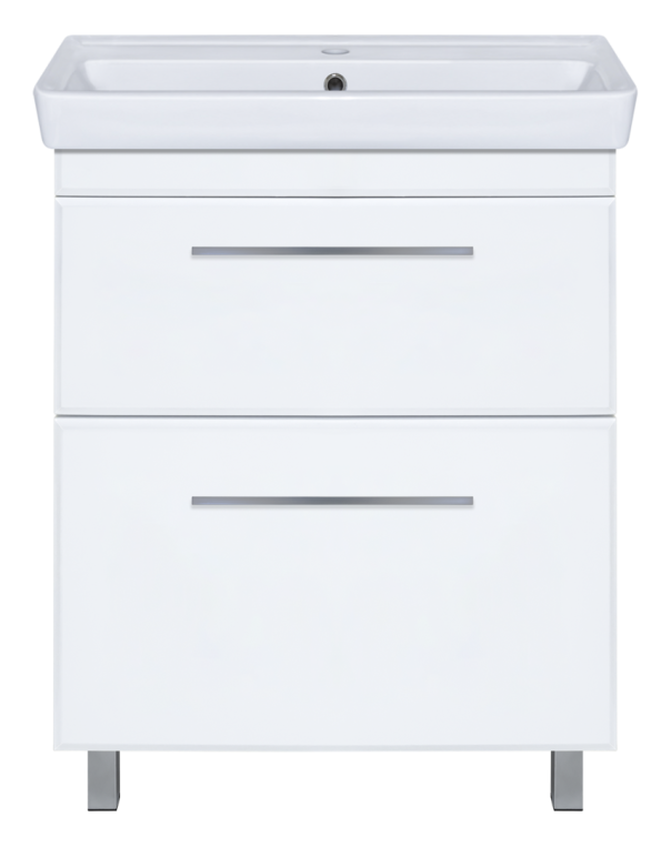 Тумба под раковину Misty Элен 70 с 2 ящ. белая