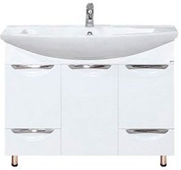 Тумба под раковину Misty Лаванда 105 Э-Лав01105-0112Я белая
