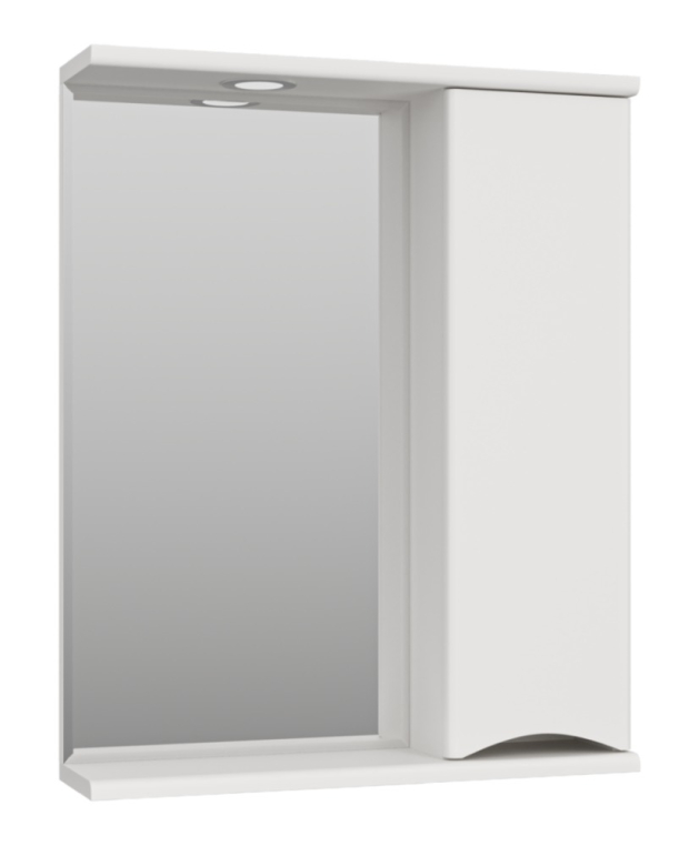 Зеркальный шкаф Misty Атлантик 60 правый белый