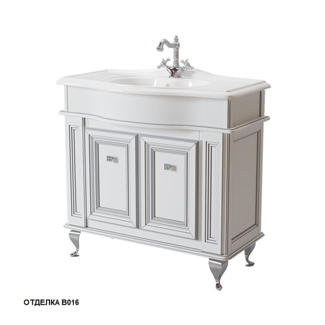 Тумба под раковину Caprigo Fresco 90 см bianco alluminio 10613G-В016