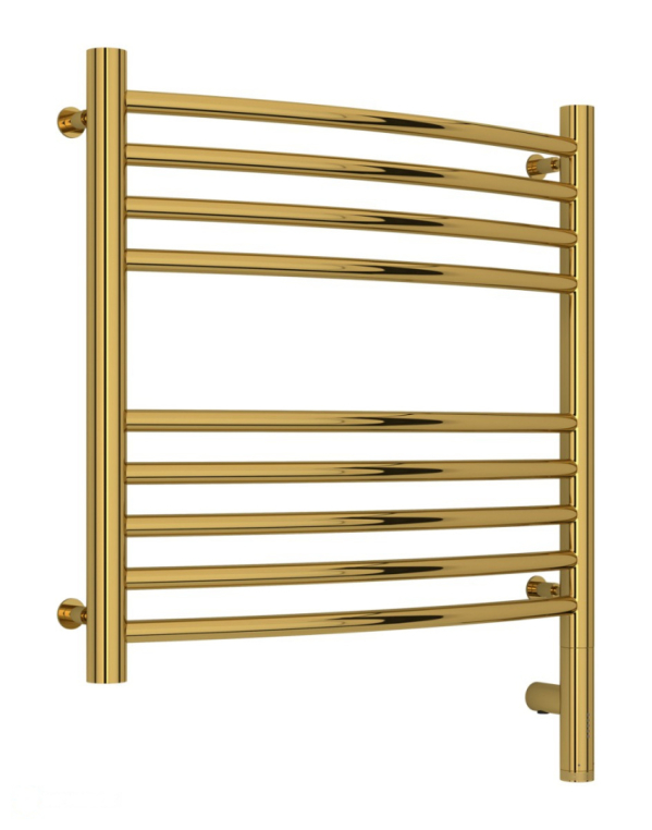 Электрический полотенцесушитель Сунержа Богема 3.0 выгнутая 500x500 МЭМ Пр. золото (03-5803-5050)