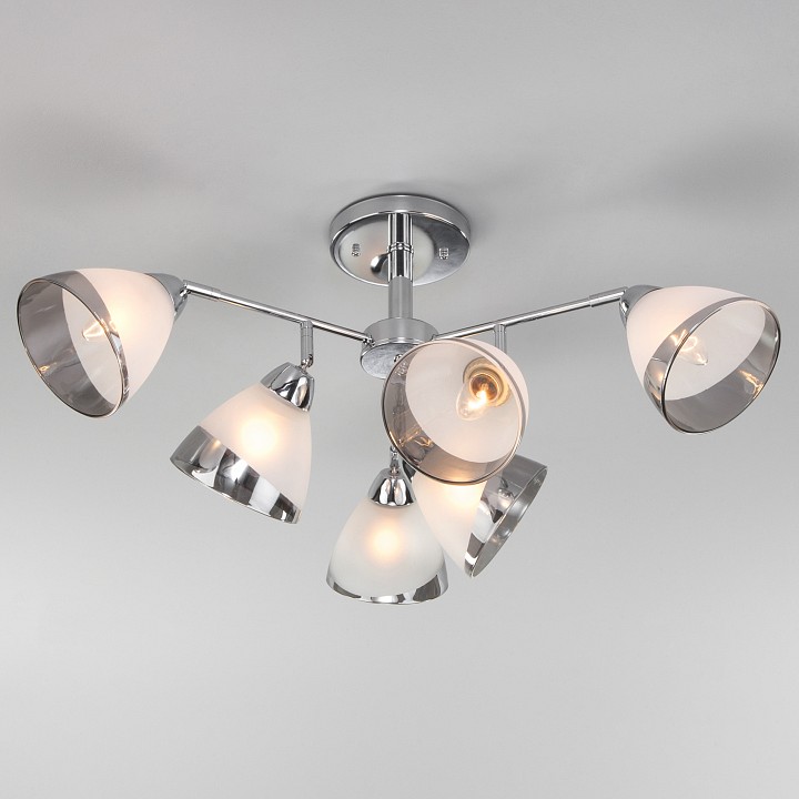 Люстра на штанге Eurosvet Paola 30126/6 хром