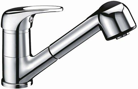 Смеситель для кухни с выдвижной лейкой WasserKraft Oder 6365