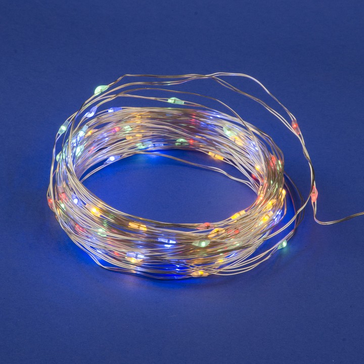 Гирлянда Нить Uniel ULD-S1000 ULD-S1000-100/SCB/3AA MULTI IP20 DEW