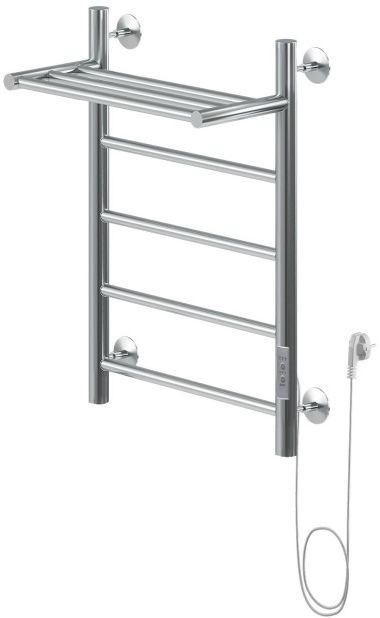Полотенцесушитель электрический Aquanet Mauro 60х40 Тэн справа , с полкой 00282005