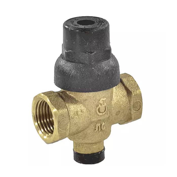 Регулятор давления поршневой латунь КРДВ Ду 15 Ру16 1/2" ВР Рн=2 - 4бар с выходом под манометр и фильтром Цветлит ZW60005