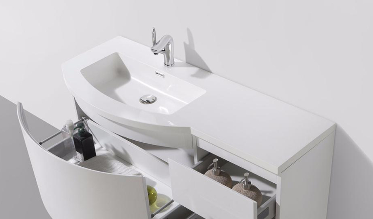 Раковина BelBagno Prospero 120 см PROSPERO-1200-LVB-LEFT левая
