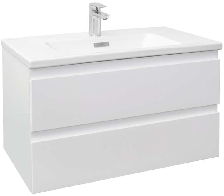 Тумба с раковиной Jacob Delafon Madeleine 80 белый блестящий (EB2053-J5+EXAE112-00)