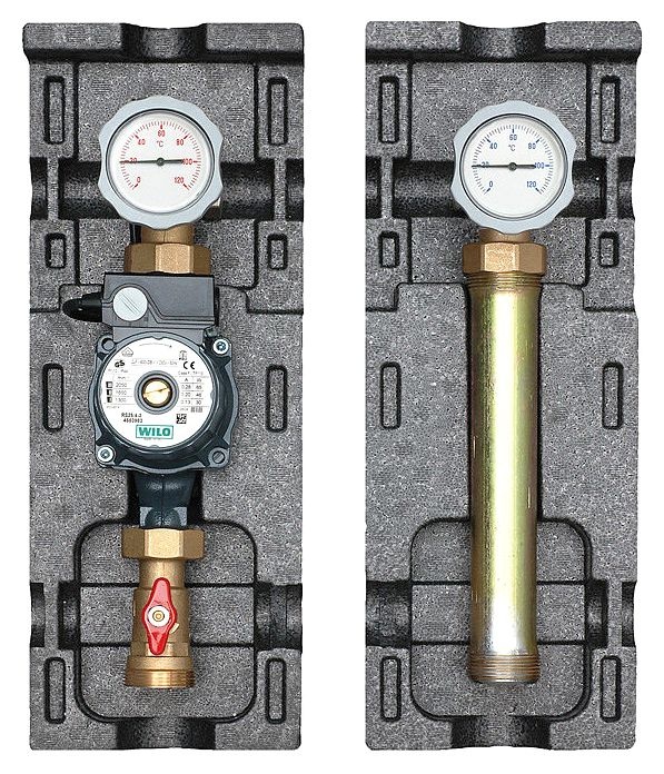 Насосная группа Meibes V-UK 1 1/4"" с насосом Grundfos UPS 32-60 со смесителем (ME 66814.40)