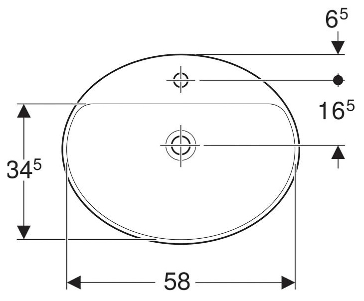 Раковина Geberit VariForm 60x48 500.726.01.2