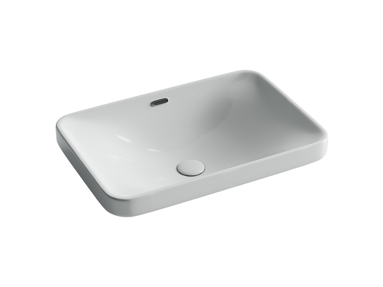 Умывальник прямоугольный встраиваемый сверху в столешницу Element 605x415x185мм