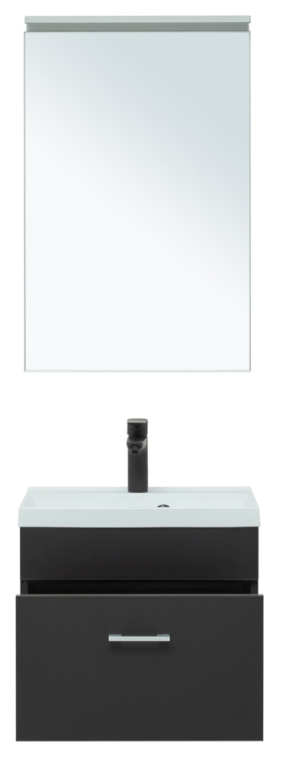 Мебель для ванной Aquanet Верона 50 черный матовый (раковина Нота 50 NEW) 00281101