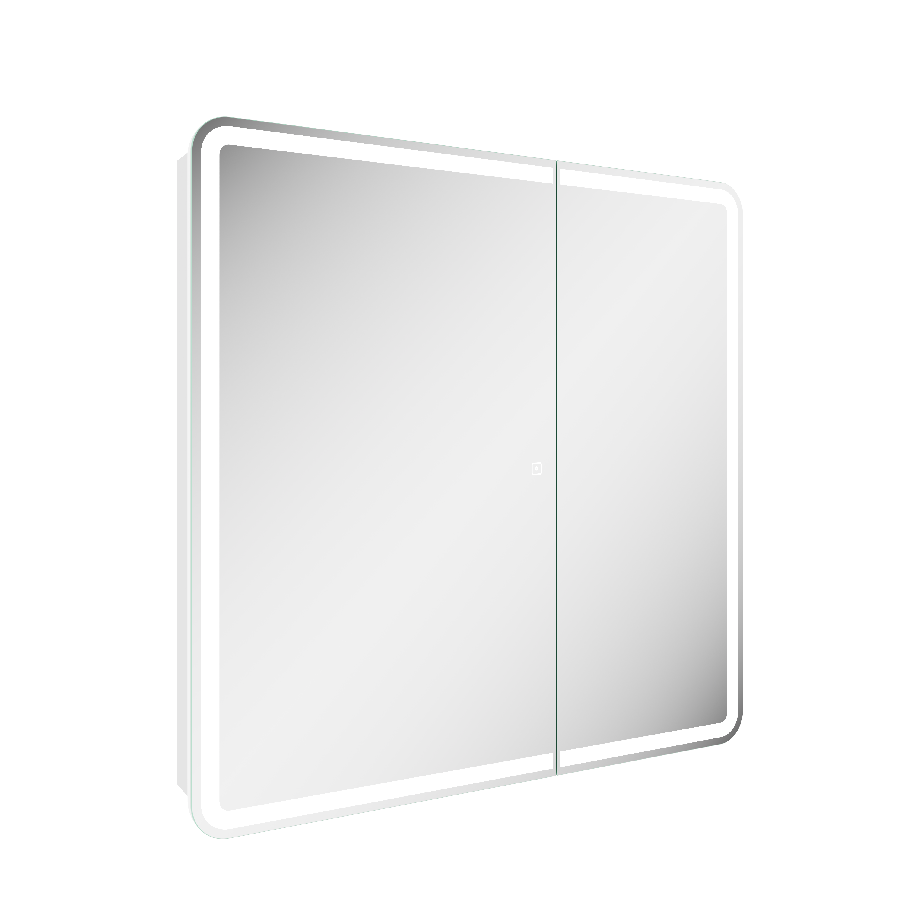 Зеркальный шкаф для ванной комнаты SANCOS Diva 800х149х800, с подсветкой, арт.DIV800