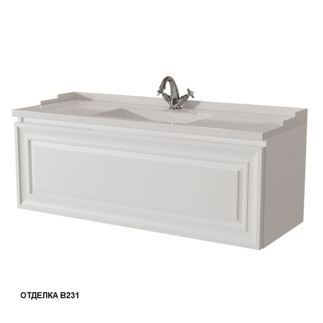 Тумба под раковину Caprigo Ponza 120 см белая 13515-B231