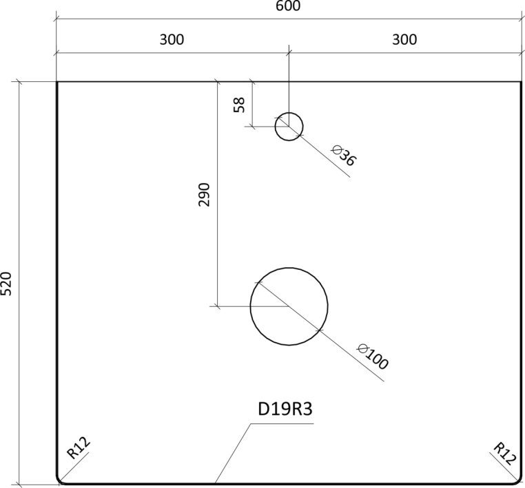 Мебель для ванной Stworki Берген 60 белая со светлой столешницей, с раковиной Bocchi Sottile 1478-001-0125