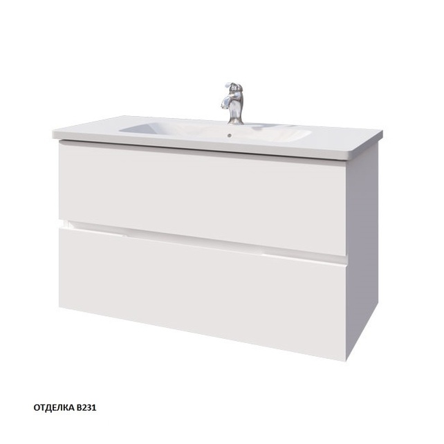 Тумба под раковину Caprigo Sydney 100 см белая 34817-В231