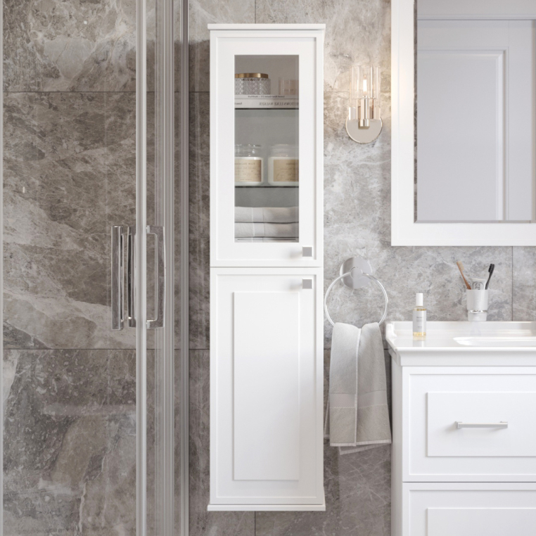 Шкаф-пенал Stworki Хадстен L, белый (С16832)