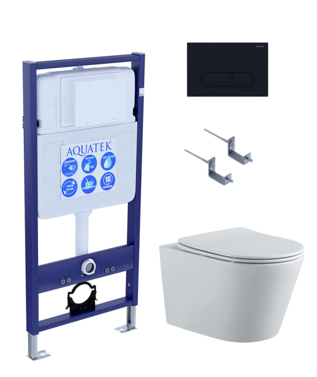 Унитаз с инсталляцией 3в1 SET AQUATEK ВЕГА-1905-017