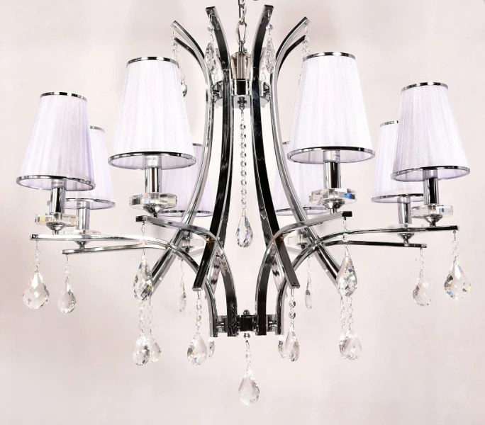 Подвесная люстра LUMINA DECO Glamour LDP 66247-8 WT+CHR
