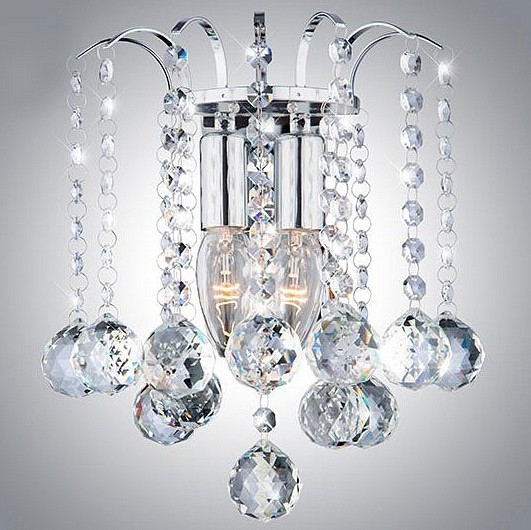 Накладной светильник Eurosvet Ostiniya 3299/2 хром/прозрачный хрусталь Strotskis