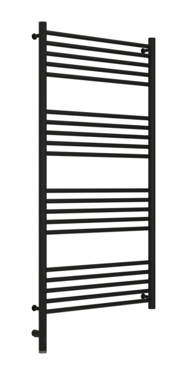 Электрический полотенцесушитель Сунержа Богема 3.0 прямая 1200x600 МЭМ Лев. матовый черный (31-5804-1260)