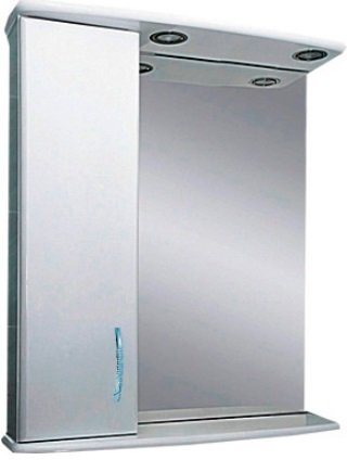 Зеркальный шкаф левосторонний Misty Астра 60 Э-Аст04060-01СвЛ с подсветкой