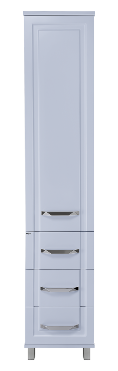 Шкаф-пенал Misty Терра 40 с 3 ящ. серый левый