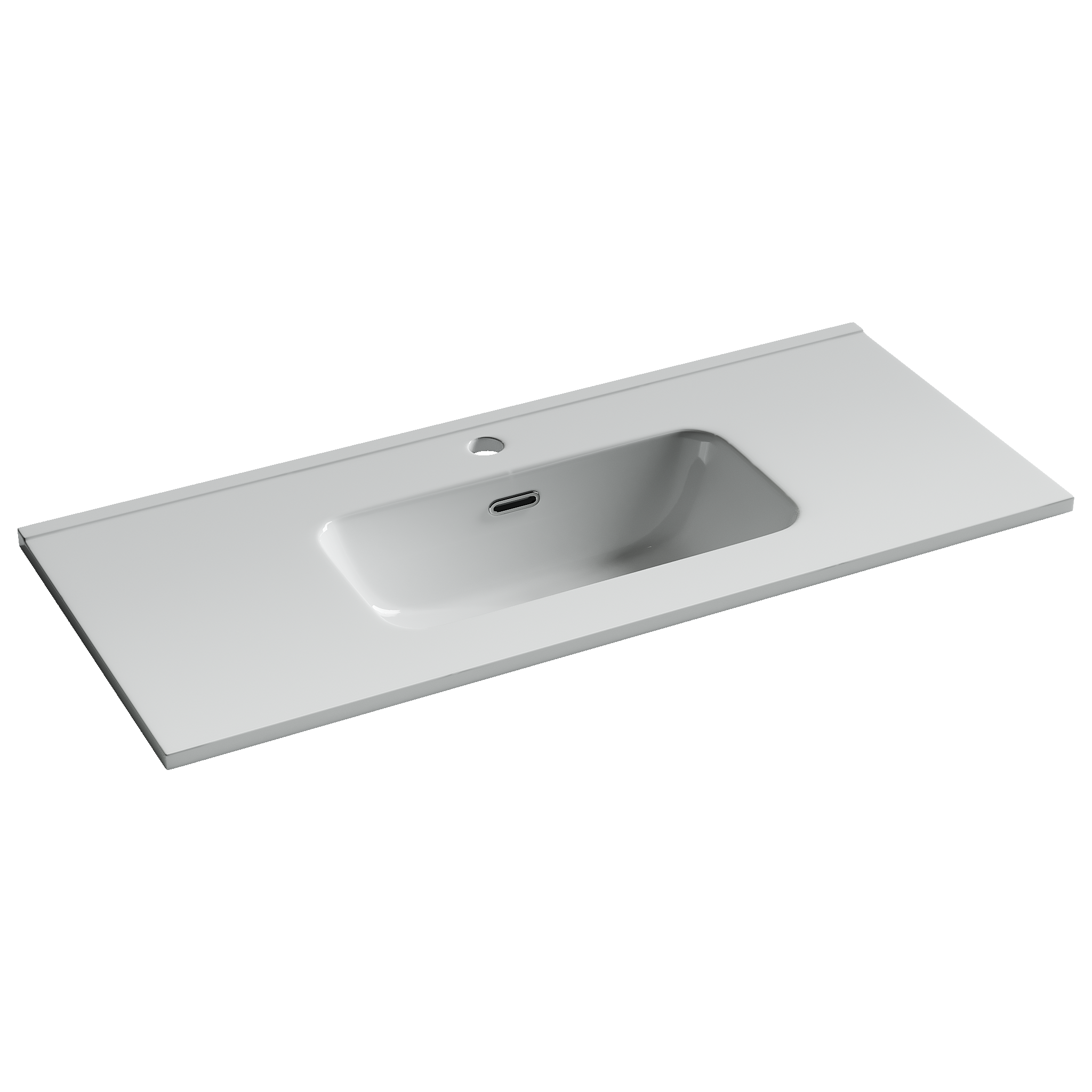 CN7030 Раковина мебельная накладная Compact 910x395x170, цвет белый