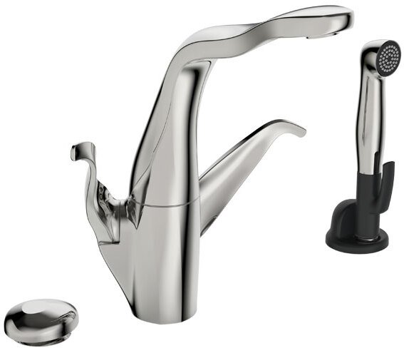 Смеситель для кухни Oras Alessi Swan 230/12V с Smart кнопкой и ручным душем 8223F
