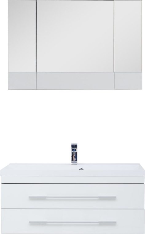 Комплект мебели Aquanet Верона 100 подвесная белая (175382+00284116+175383)