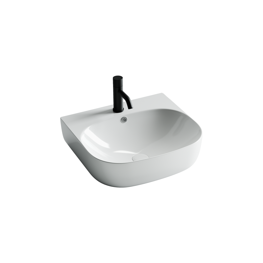 Накладные раковины CERAMICANOVA CN5011 Умывальник накладной пристенный Element 490*445*145мм