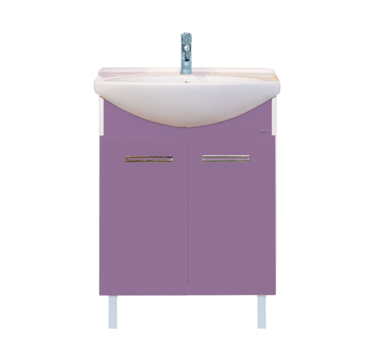 Тумба под раковину Misty Джулия 65 прямая сиреневая