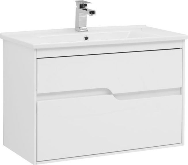 Тумба с раковиной Aquanet Модена 85 белый 00212663