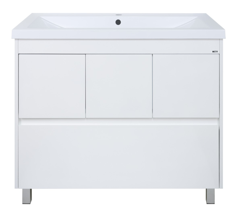 Тумба под раковину Misty Алиса-100 Э-Али01100-0112Я с одним ящиком