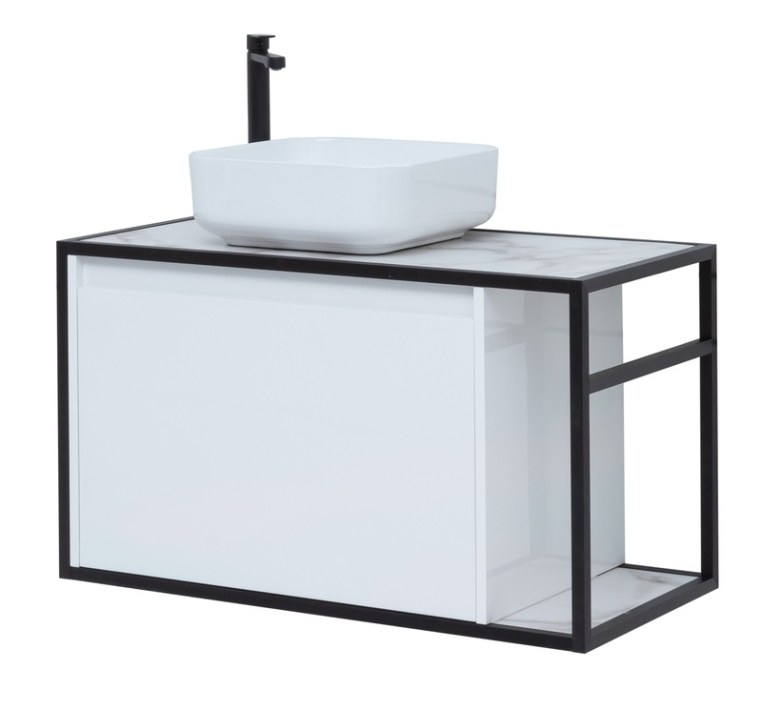 Тумба под раковину Aquanet Nova Lite Loft 90 L белый 00261652