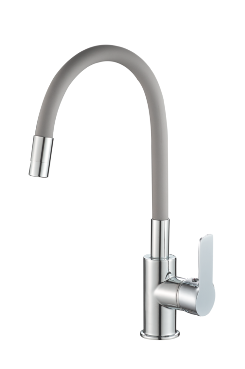 Смеситель для кухонной мойки RUSH Siple (SI7335-60Grey) с гибким изливом