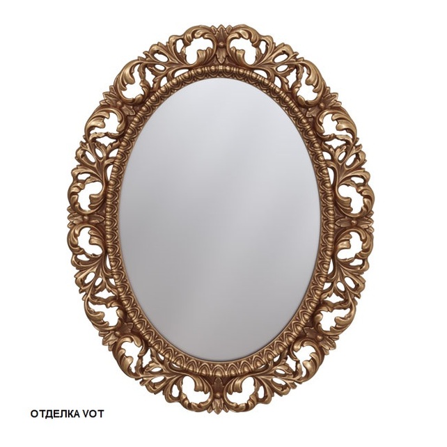 Зеркало овальное 75x95 Caprigo PL040-VOT бронза